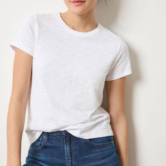 ATM WOMEN'S WHITE SHORT SLEEVE T-SHIRT  XL EUC - Picture 1 of 7